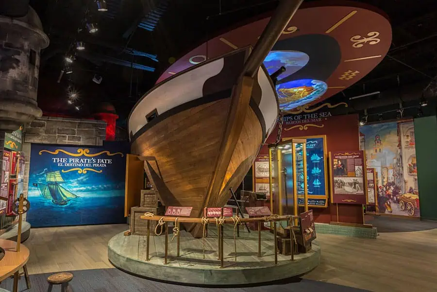 A pirate-themed exhibit at the Tampa Bay History Center