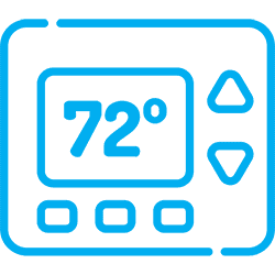 Thermostat Blue