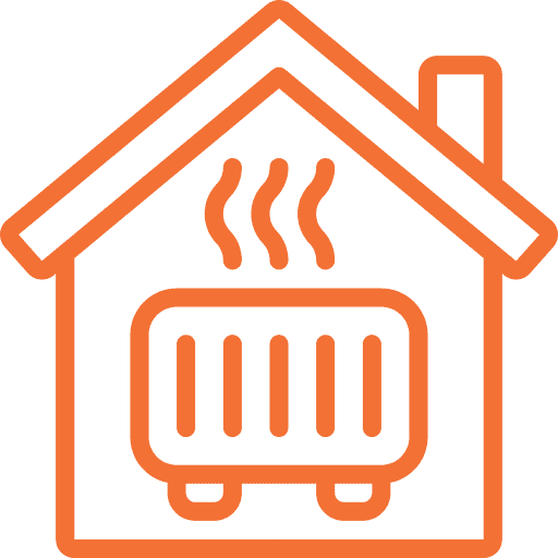 Heating Orange Icon